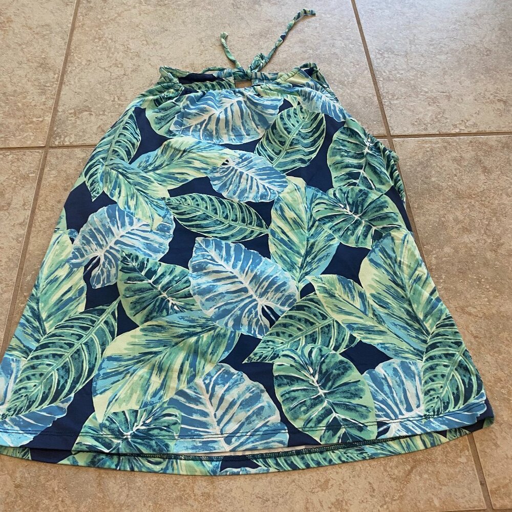 Leaf Patterned Tank Top - image 1